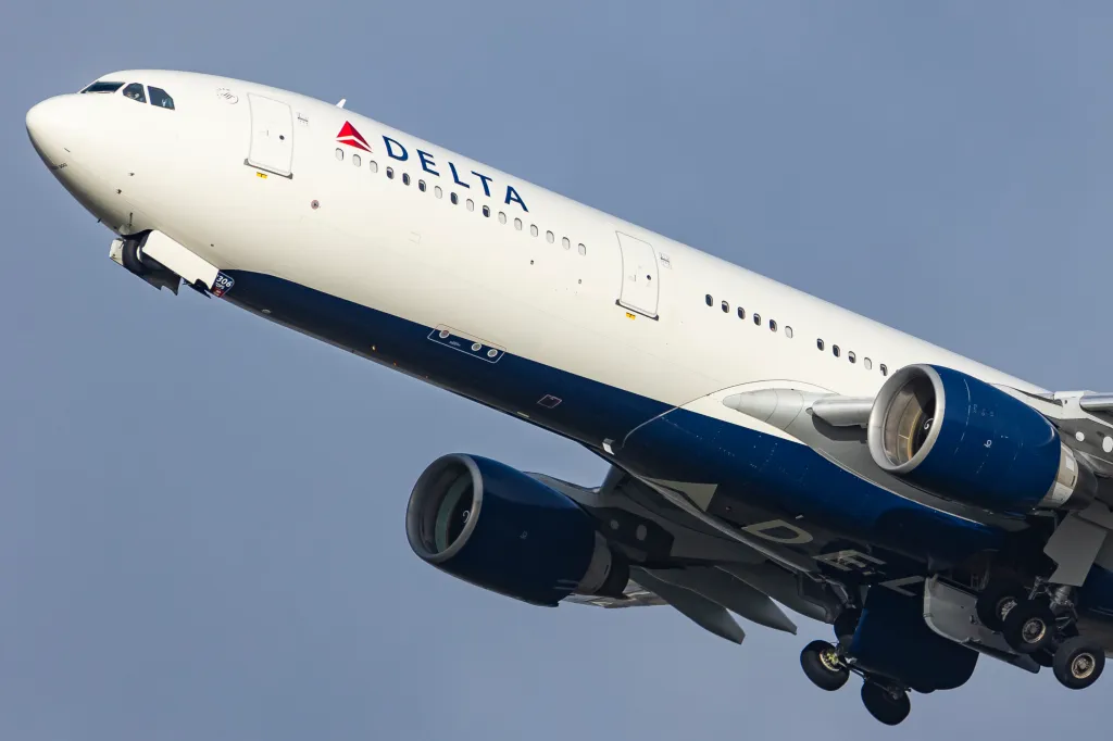 Delta Air Lines allows children under 2 to travel on an adult’s lap for free or at a reduced fare.