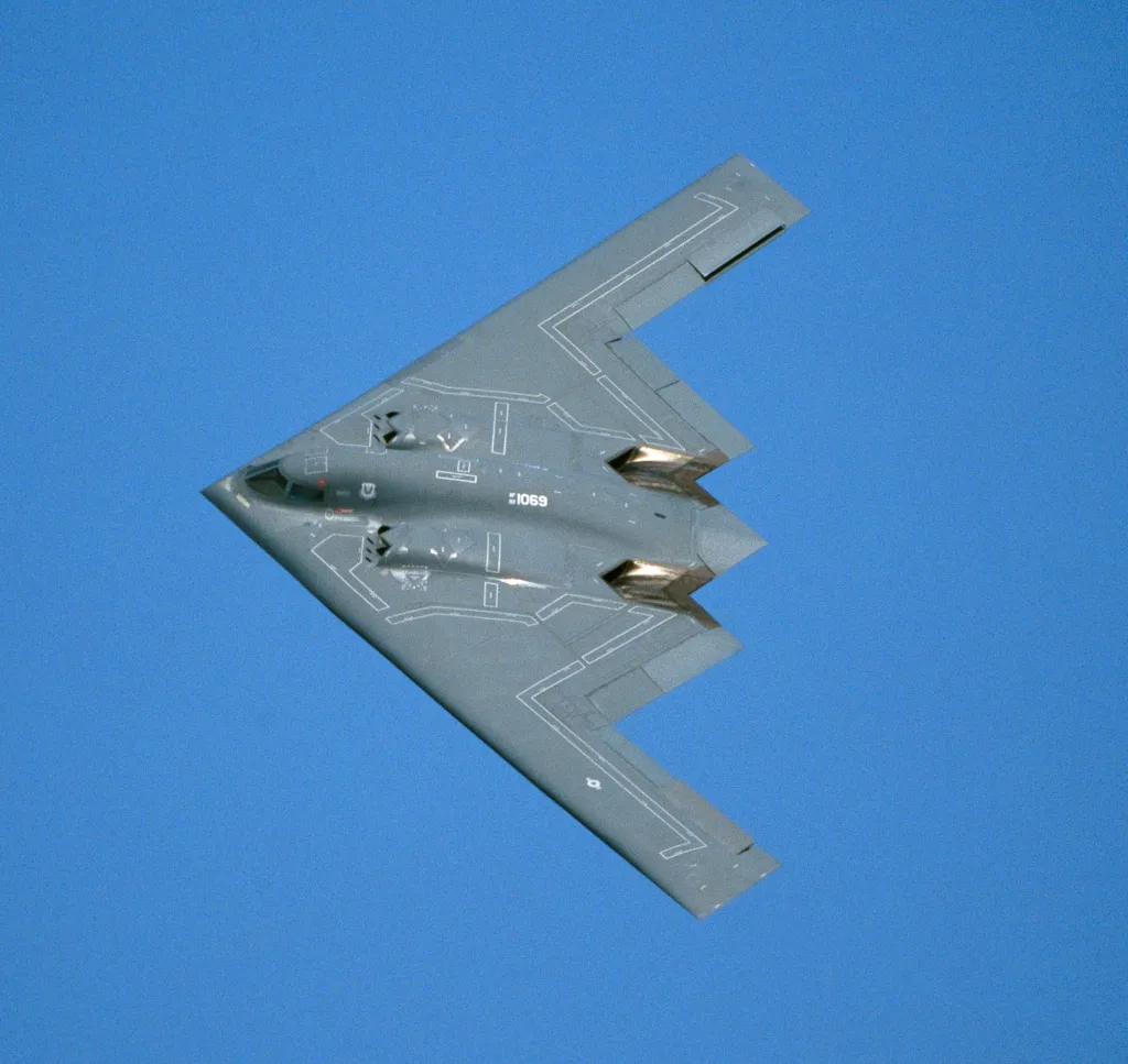 A United States Air Force B-2A bomber.