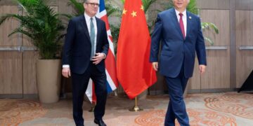 As Trump shuffles global order, U.K. prime minister heads to Beijing