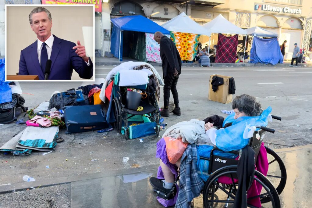 Gavin Newsom insists homelessness is down, but Californians rail they’re ‘held hostage’ to crisis