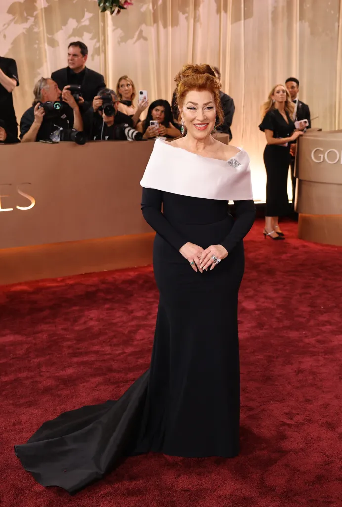 poses on the red carpet at the 83rd Annual Golden Globes in Beverly Hills, California, U.S., January 11, 2026.