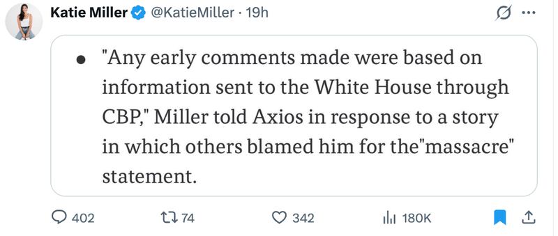 Miller, an aspirational MAGA lifestyle podcaster, frequently stokes controversy on X.