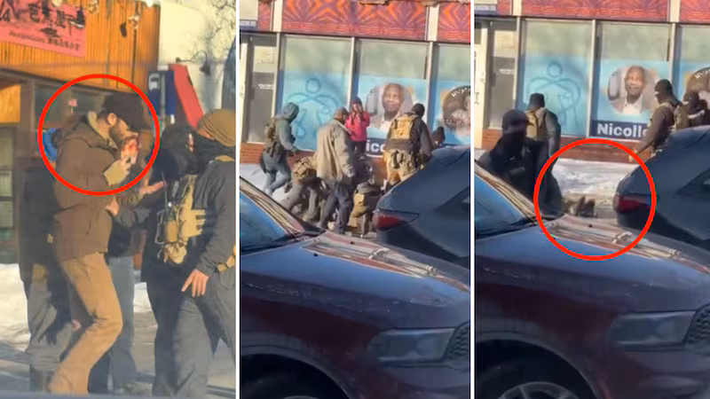 Video of a man being shot by ICE Agents in Minneapolis on January 24, 2026
