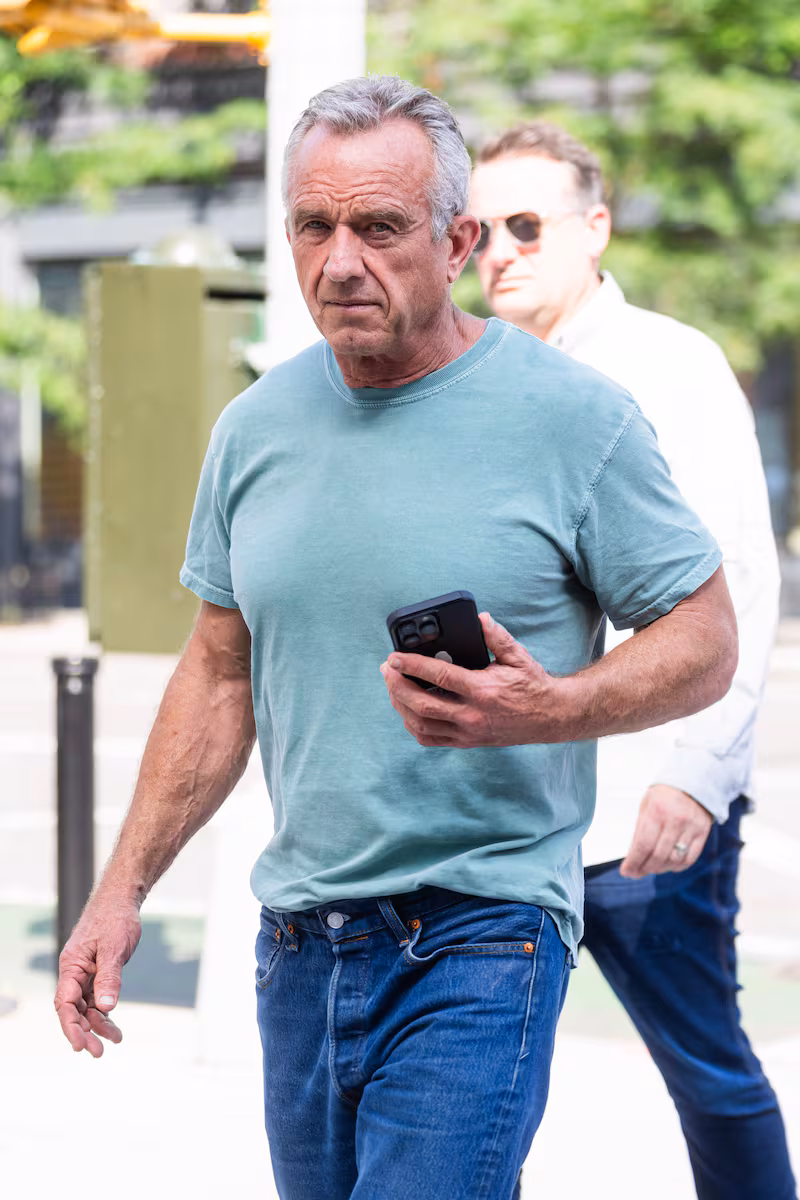 NEW YORK, NEW YORK - JULY 21: Robert F. Kennedy Jr. is seen in NoHo on July 21, 2023 in New York City. (Photo by Gotham/GC Images)