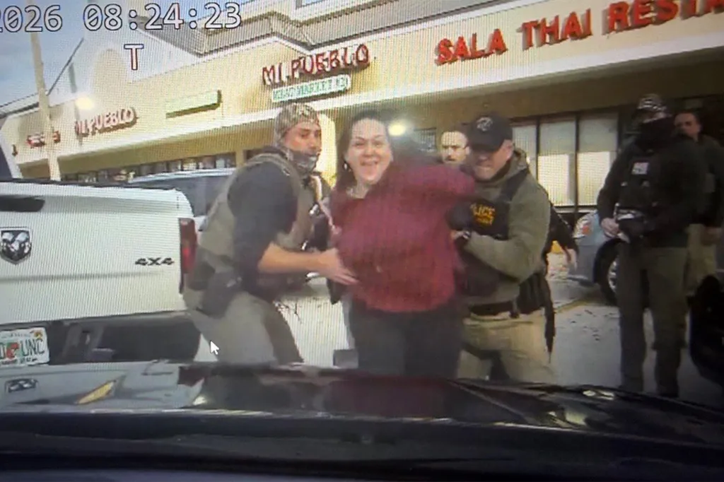 Jennifer Cruz was arrested outside Mi Pueblo in Jacksonville on Tuesday morning after allegedly leaping from her car and punching a state trooper in the face during an ICE operation.