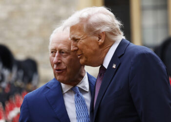 Trump, in retreat, praises U.K. troops after royal family expresses hurt