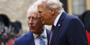 Trump, in retreat, praises U.K. troops after royal family expresses hurt