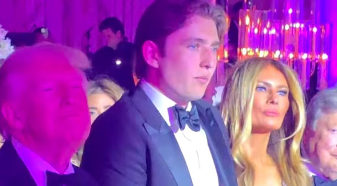 Awkward Barron Trump, 19, Spends New Year’s Eve With Parents After Links to Twisted Woman-Haters Are Revealed