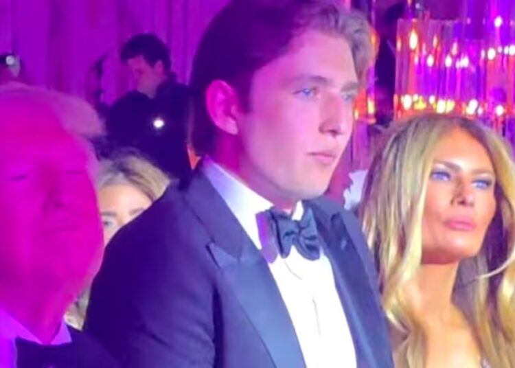 Awkward Barron Trump, 19, Spends New Year’s Eve With Parents After Links to Twisted Woman-Haters Are Revealed