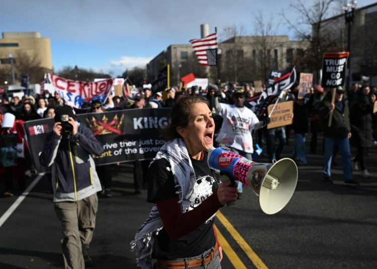 Hundreds in D.C. protest at ICE headquarters over Minneapolis killing