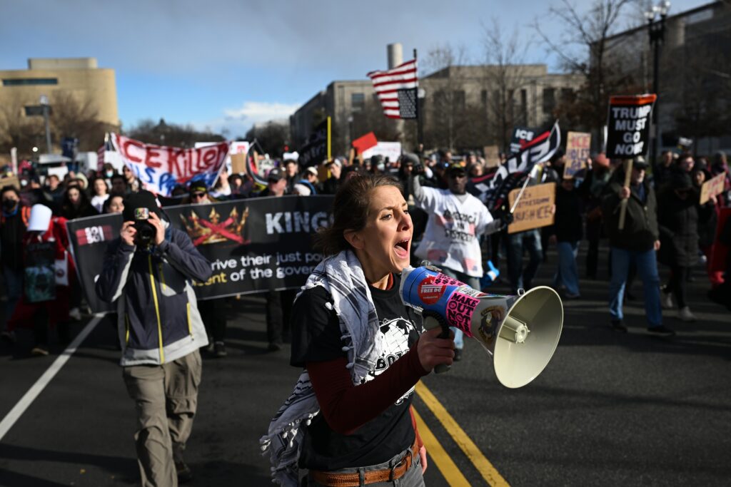Hundreds in D.C. protest at ICE headquarters over Minneapolis killing