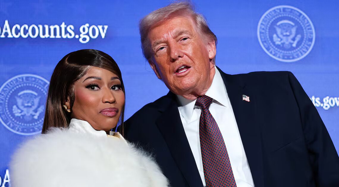 Trump Risks New Bruise in Pic With Nicki Minaj’s Wild Nails