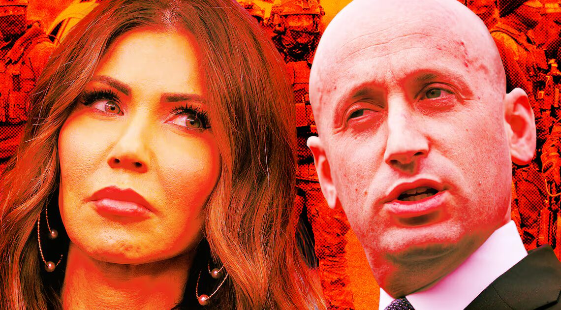 ICE Barbie Throws Stephen Miller Under the Bus to Save Her Job