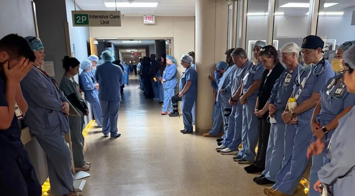 Heartbreaking Photos Show Slain ICU Nurse’s Colleagues’ Touching Tribute