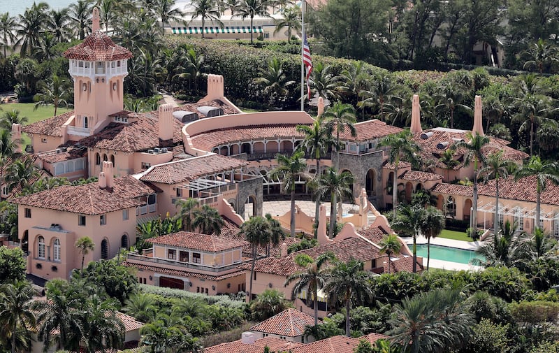 Aerial view of Mar a lago