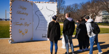 New protest art on National Mall takes aim at Trump and Epstein files