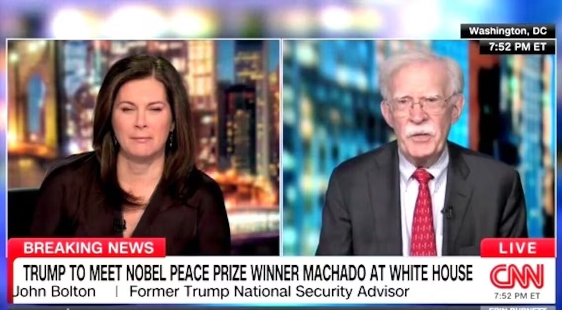 Bolton Reveals Bonkers New Way Trump Might Seize Nobel Prize