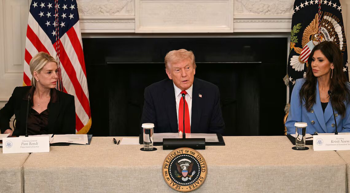 Cabinet Member Panics as Trump Turns on Her Behind Closed Doors