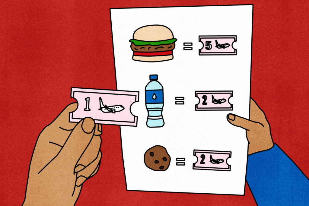 $12 for dinner? Why airline meal vouchers are so small.