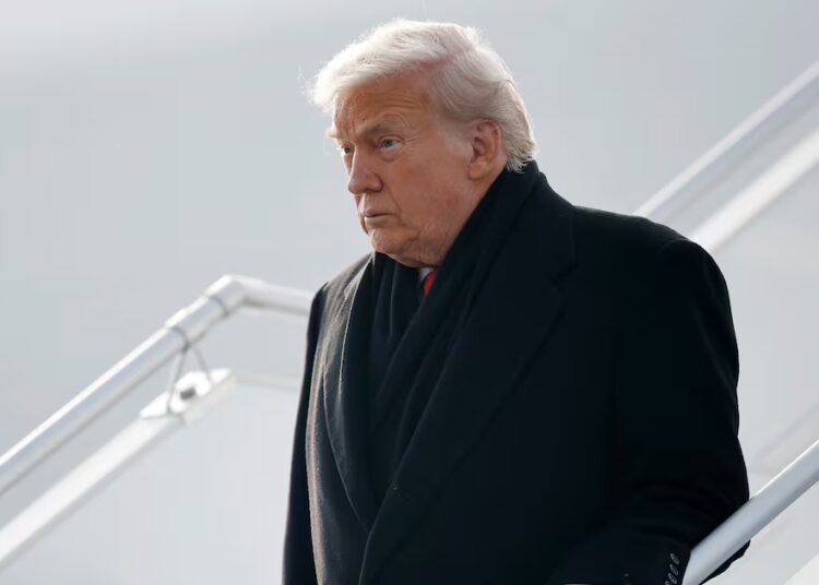 Trump Greeted With Giant Trolling Message After Flight From Hell