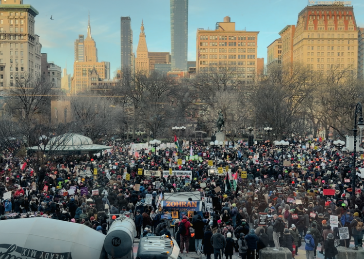 Thousands March Through Manhattan to Protest ICE Crackdowns Across U.S.