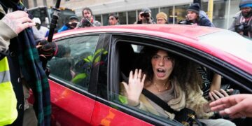 She helped him flee a rally, then realized he was a right-wing provocateur