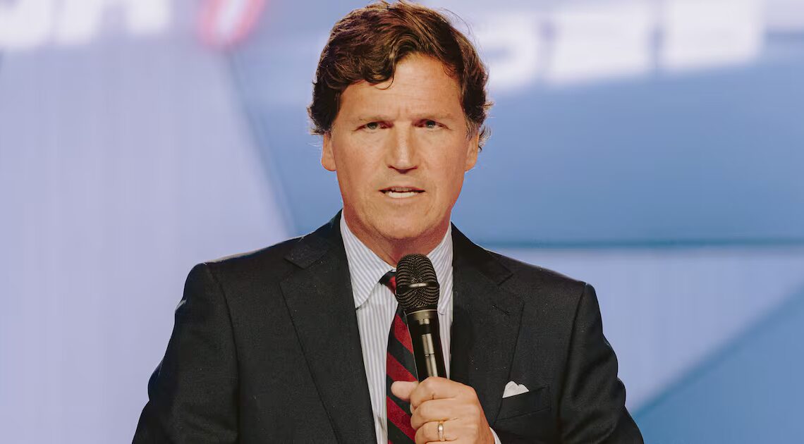 Scary Thin Tucker Makes Shock White House Appearance