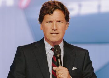 Scary Thin Tucker Makes Shock White House Appearance