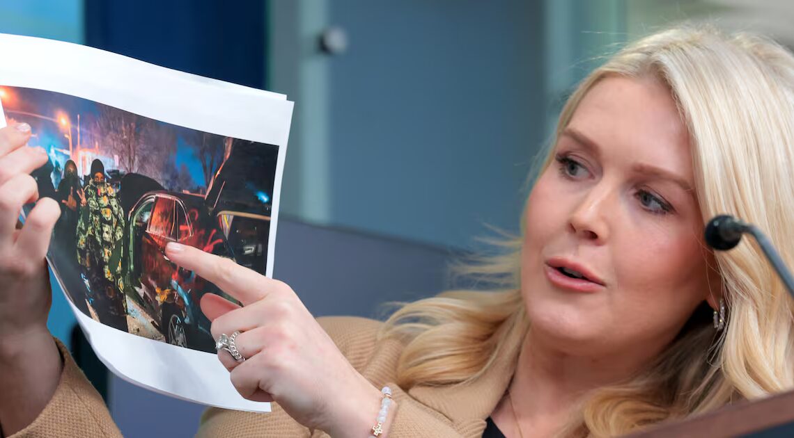 Karoline Leavitt Ripped for Her Staggering Hypocrisy on Middle-Finger Protest