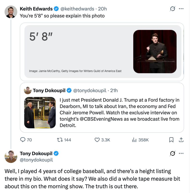 Tony responded to a tweet from Keith Edwards.