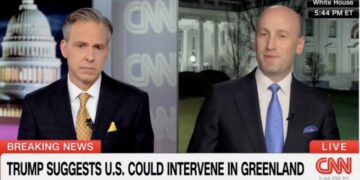 Stephen Miller Cornered on Wife Katie’s Grim Greenland Post