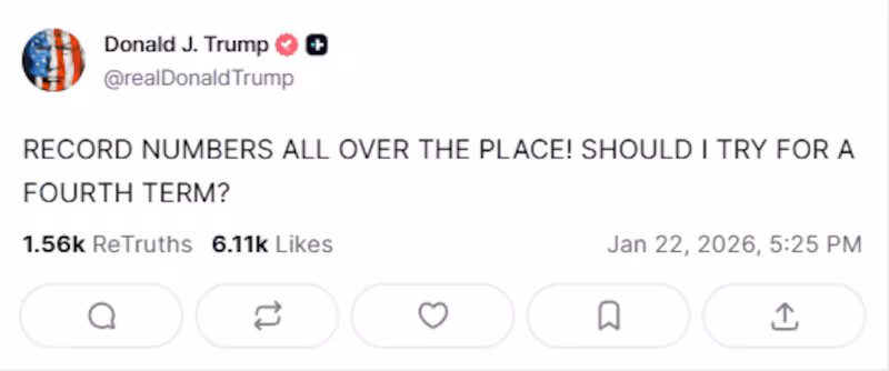 Trump's latest threat.