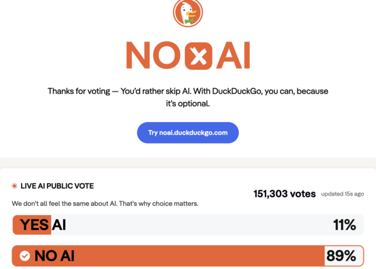 DuckDuckGo Asked a Simple Question: Yes or No AI?