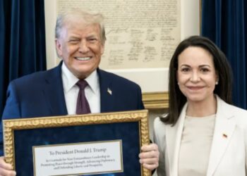 Grinning Trump Grabs Nobel Peace Prize He Did Not Win