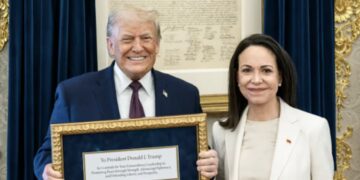 Grinning Trump Grabs Nobel Peace Prize He Did Not Win