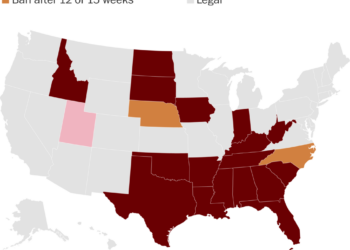 States where abortion is legal, banned or under threat
