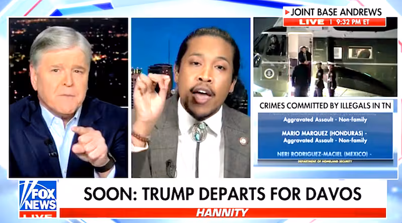 Justin Jones and Sean Hannity