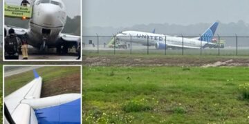 Terrifying video, cockpit audio captures moment United flight slips off runway: ‘Oh my god!’