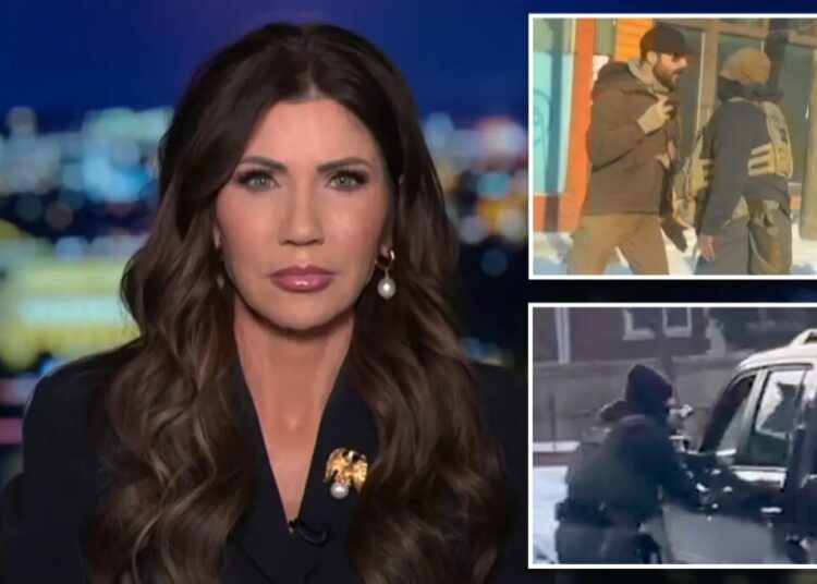 Kristi Noem hits back at ‘radicals’ calling for her to resign over deadly Minneapolis shootings: ‘Just doing my job’