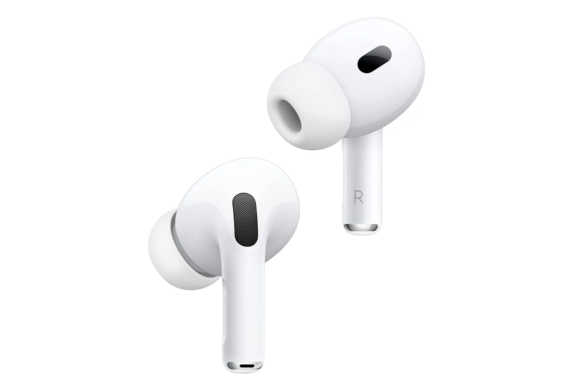 A pair of AirPods