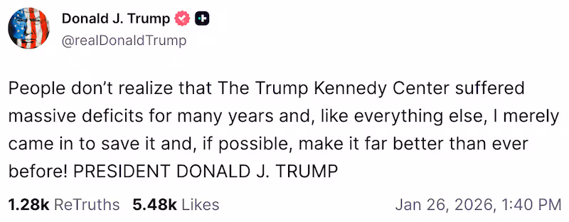 Donald Trump on Truth Social