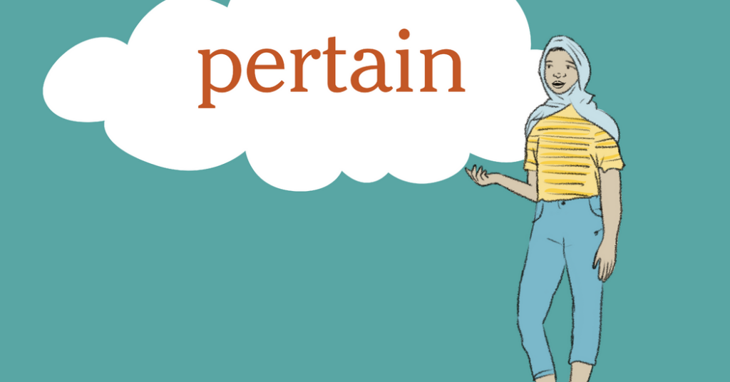 Word of the Day: pertain