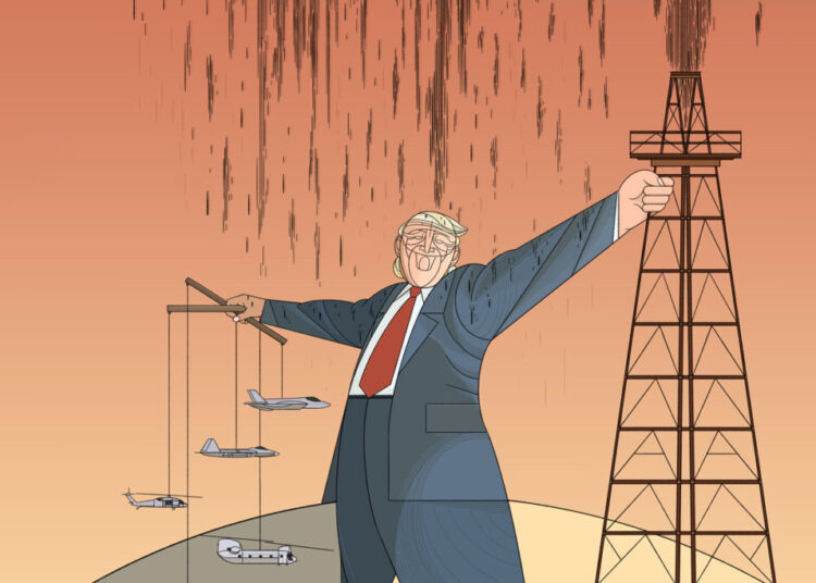 Maybe Trump the isolationist had imperial ambitions all along