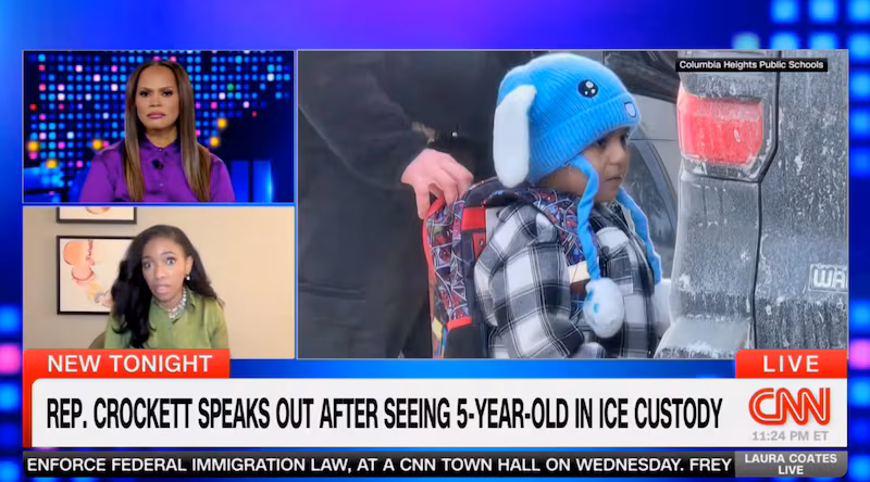 Jamsine Crockett discusses the plight of Liam Conejo Ramos on CNN.