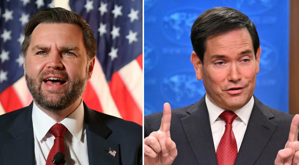 Vance and Rubio Show Off Weird Gifts From ‘Daddy’ Trump