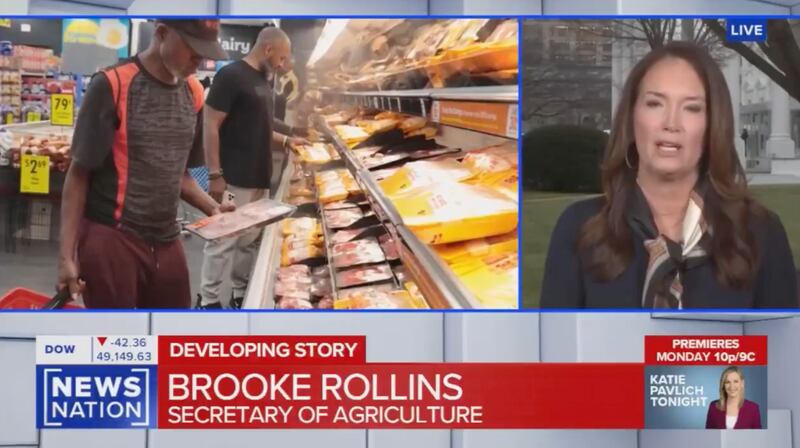 Brooke Rollins on News Nation talking about affordable nutrition.