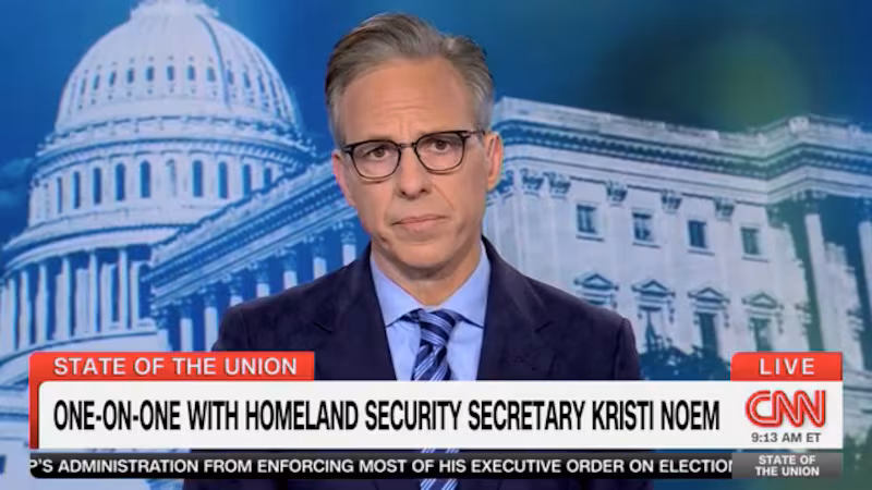 Kristi Noem on State of the Union with Jake Tapper
