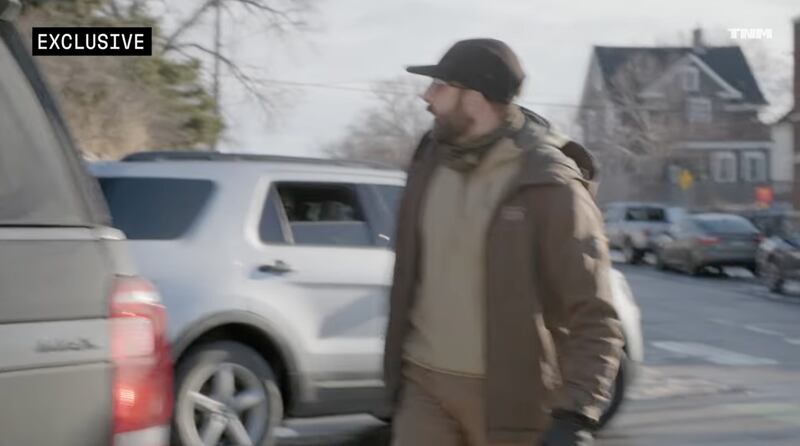 Alex Pretti on footage captured on Jan. 13