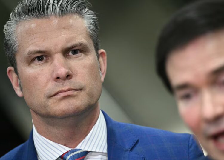 Red-Faced Pentagon Pete Shoves Aside Rubio to Melt Down at Reporter