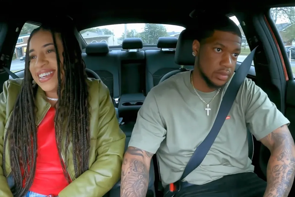 Zeruiah Jones and a man in a car.